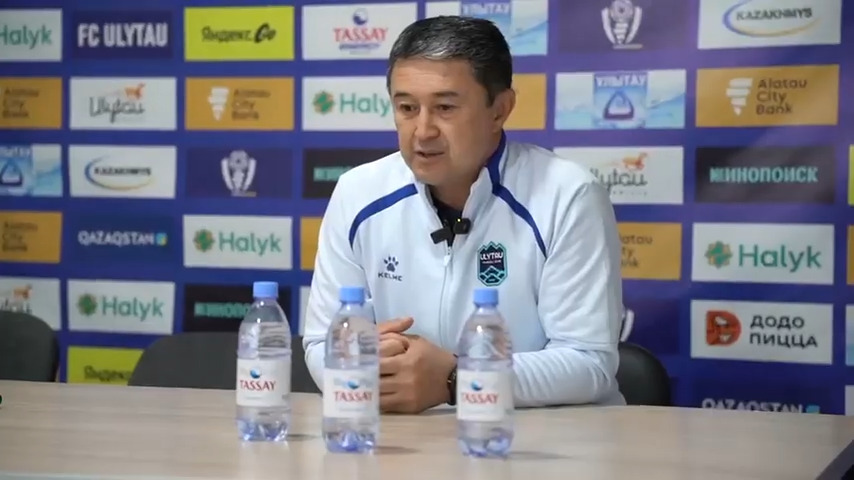 Nurken Mazbaev's commentary after the match against Aktobe.
